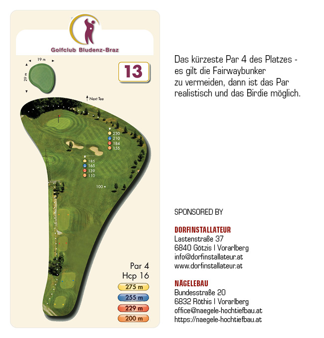 Golfclub Bludenz-Braz – Spielbahn 13